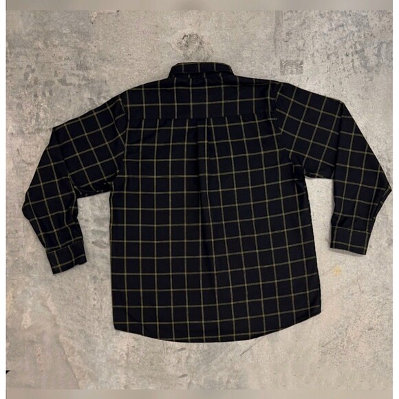 DIXXON FLANNEL CO. Stay Gold Black Gold Plaid D-Tech Shirt 2X Pearl Snaps - Picture 8 of 9